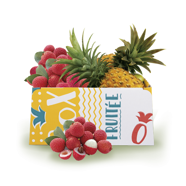 Box ananas et letchis